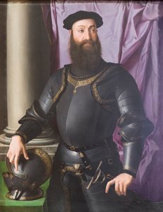 Porträt von Stefano IV Colonna von Agnolo Bronzino