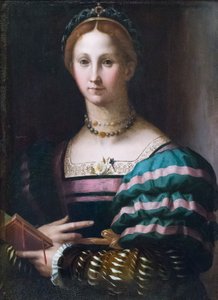 Porträt einer Dame von Agnolo Bronzino