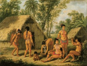 Eine Familie von Kariben auf der Insel St. Vincent von Agostino Brunias
