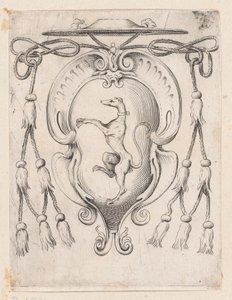 Wappen eines Kardinals der Familie Sampieri von Agostino Carracci