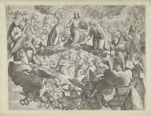Das Martyrium der heiligen Justina von Padua (obere Hälfte)