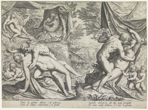Liebe im Goldenen Zeitalter von Agostino Carracci