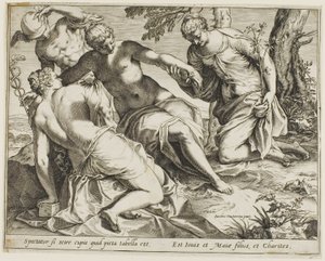 Merkur und die Grazien