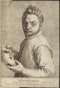 Porträt von Giovanni Gabrielli von Agostino Carracci