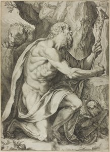 Der heilige Hieronymus in der Buße