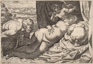 Satyr und Nymphe
