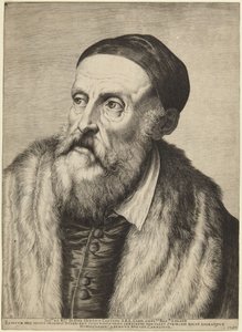 Tizian (Bartsch 14 I; Calvesi/Casale 124) von Agostino Carracci