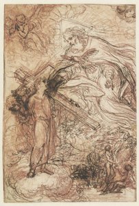Die Heilige Dreifaltigkeit und der Sündenfall von Agostino Masucci (attributed to)