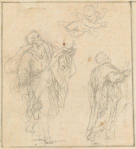 Ein Apostel, geführt von einem Engel von Agostino Masucci