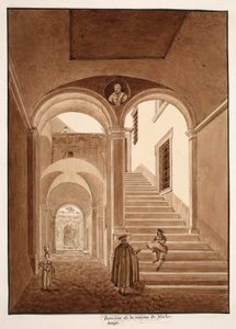 Innenansicht von Michelangelos Haus, 1833