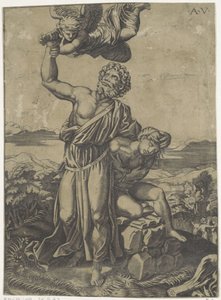 Opferung Isaaks von Agostino Veneziano