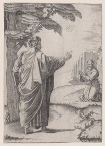 Heiliger Paulus und der Franziskanermönch, datiert 1517