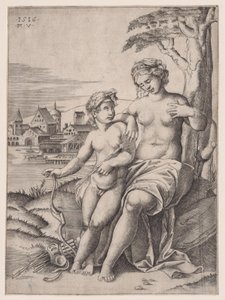 Venus und Eros, datiert 1516