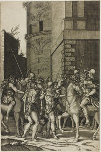 Der Kaiser befreit den Sklaven Androcles von Agostino dei Musi