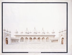 Die Moti Musjid im Fort von Agra, ca. 1815