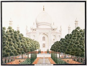 Der Taj vom Garten aus, ca. 1815