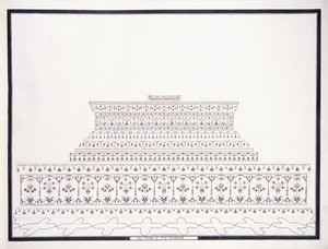 Das Grab des Kaisers, ca. 1815 von Agra School