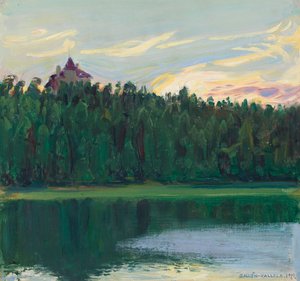 Landschaft am See von Akseli Gallen-Kallela