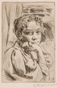 Mary Gallén, die Frau des Künstlers von Akseli Gallen-Kallela