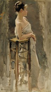Modellstudie von Akseli Gallen-Kallela