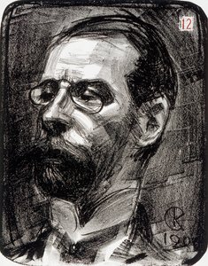 Porträt von Axel Berndtson von Akseli Gallen-Kallela