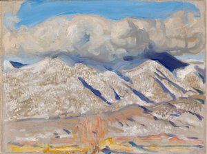 Taos-Berge in Wolken gehüllt von Akseli Gallen-Kallela