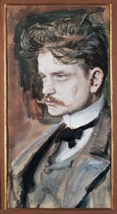 Porträt von Johan Christian Julius Sibelius, bekannt als Jean Sibelius von Akseli Valdemar Gallen Kallela