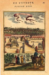 Moskau, 1683 von Alain Manesson Mallet