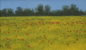 Gelbes Feld mit Mohnblumen, 2002