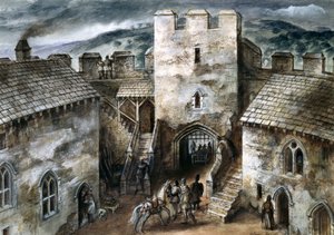 Restormel Castle, 14. Jahrhundert, ca. 1960er von Alan Ernest Sorrell