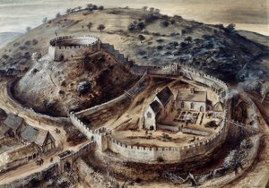 Totnes Castle, 14. Jahrhundert, ca. 1960er Jahre von Alan Ernest Sorrell