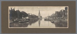 Ansicht der Oude Schans und des Montelbaansturms, Blickrichtung IJ, Amsterdam von Alb. Kapteijn (attributed to)