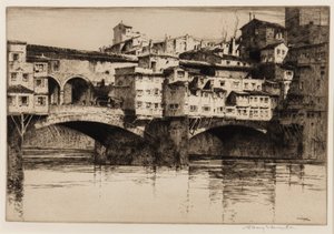 Ponte Vecchio, Florenz von Albany E. Howarth