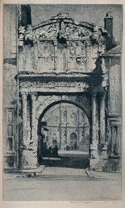 Porte Saint-Pierre, Auxerre, 1912 von Albany E Howarth