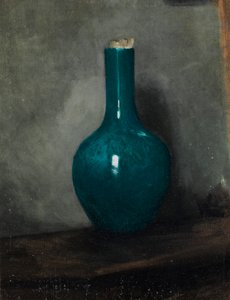 Blauer Vase auf grauem Hintergrund, ca. 1885