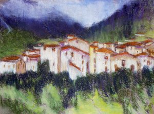 Alpenlandschaft, von Alberico Balbi Valier, Italien