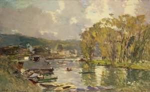 Entlang der Seine bei Meudon, ca. 1893 von Albert Charles Lebourg