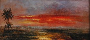 Ein tropischer Sonnenuntergang
