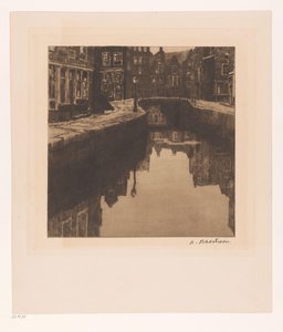 Ansicht der Krom Boomssloot in Amsterdam von Albert Baertsoen (signed by artist)