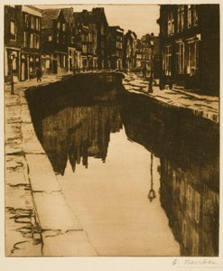Der Kromboomssloot in Amsterdam (II) von Albert Baertsoen