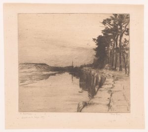 Blick auf einen Kai von Albert Baertsoen