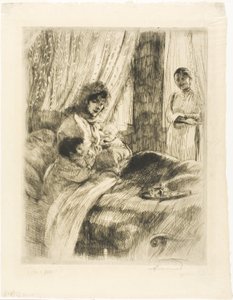 Frühstück, Platte vier aus Frau von Albert Besnard