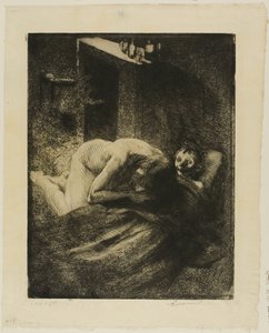 Elend, Platte neun aus Frau von Albert Besnard