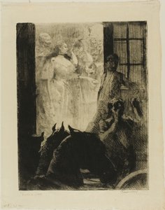 Sozialer Erfolg, Platte sieben aus Frau von Albert Besnard