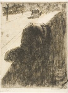 Selbstmord, Platte elf aus Frau von Albert Besnard