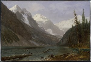 Kanadische Rocky Mountains (Lake Louise) von Albert Bierstadt