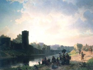 Flussmündung von Albert Bierstadt