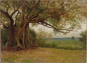 Studie für "Die Landung von Kolumbus", 1892 von Albert Bierstadt