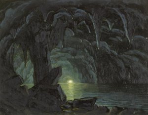 Die Blaue Grotte, Capri von Albert Bierstadt