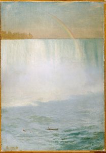 Wasserfall und Regenbogen, Niagara von Albert Bierstadt